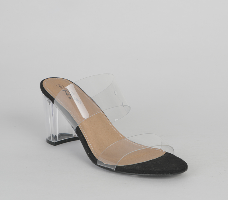 Push In Blocked Heel
