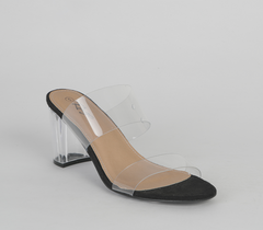 Push In Blocked Heel