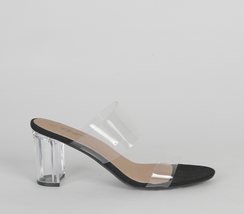 Push In Blocked Heel