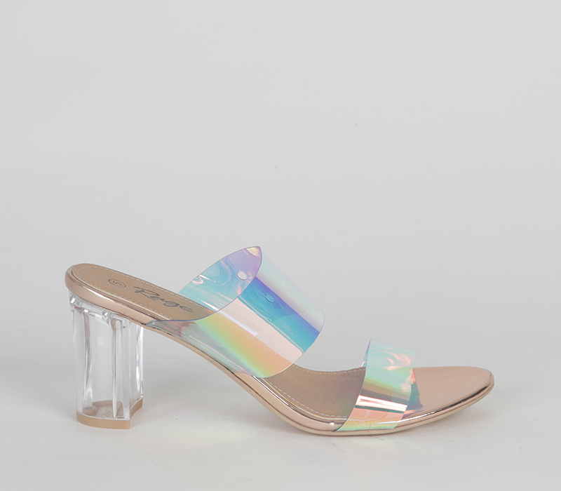 Push In Blocked Heel