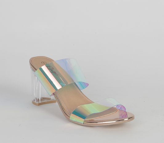 Push In Blocked Heel