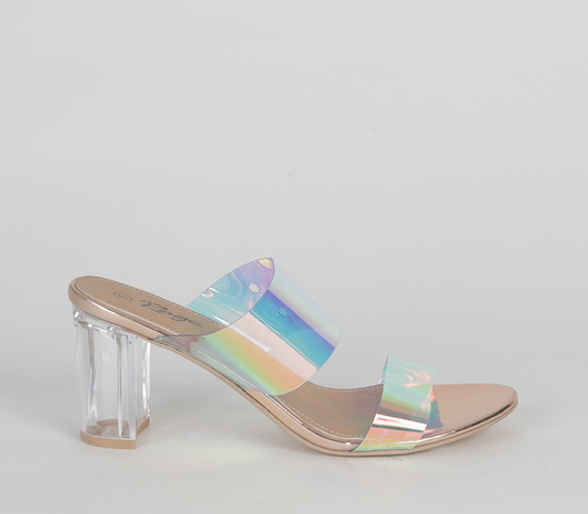 Push In Blocked Heel