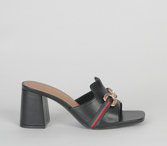 Block heeled Push-In Sandal