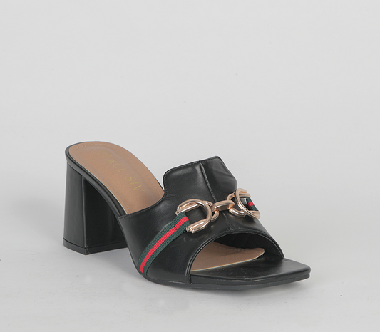 Block heeled Push-In Sandal