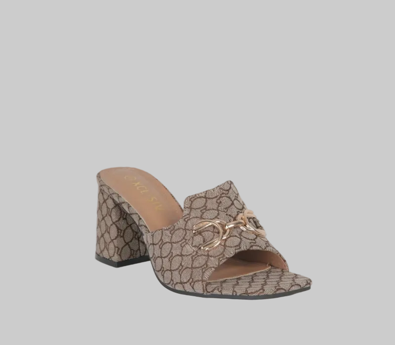 Block heeled Push-In Sandal