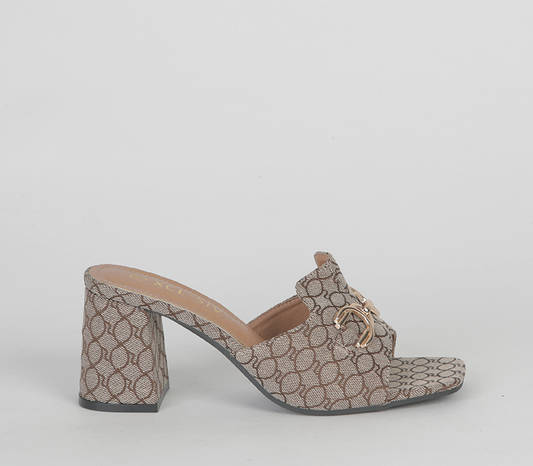 Block heeled Push-In Sandal