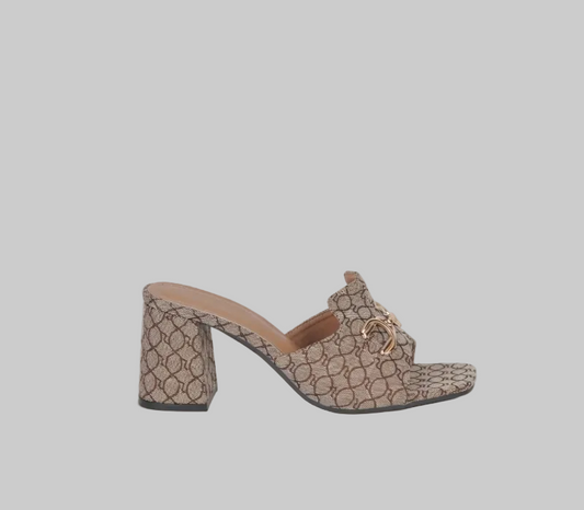 Block heeled Push-In Sandal