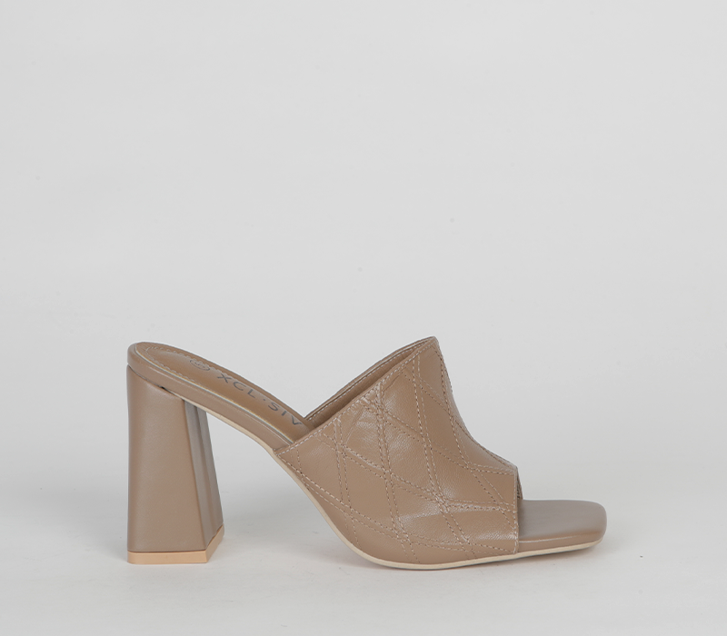 Push In Blocked Heel