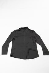 Black Satin Shirt for Women – Long Sleeve Button-Up | Rage