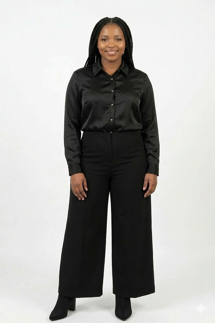 Straight leg trousers