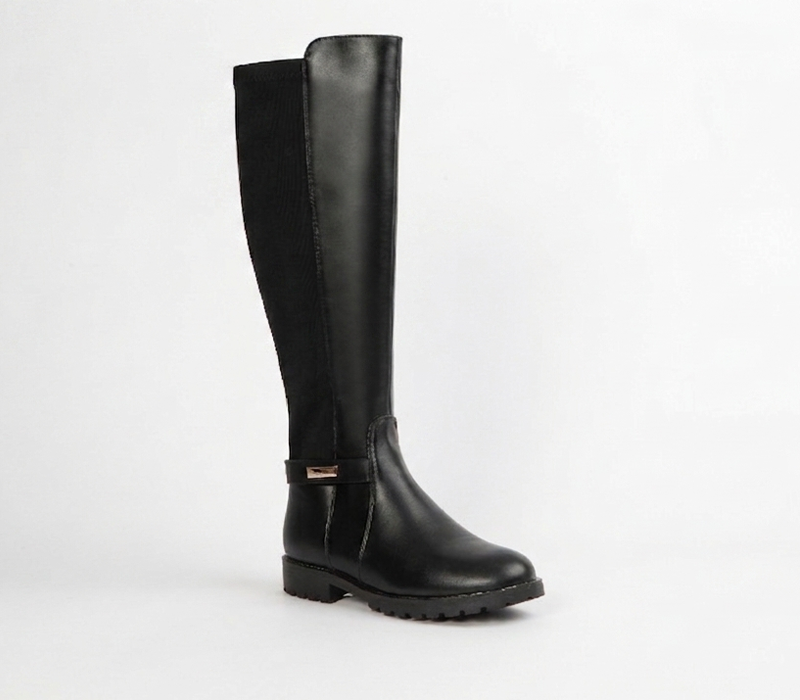 Black Knee High Boots for Women