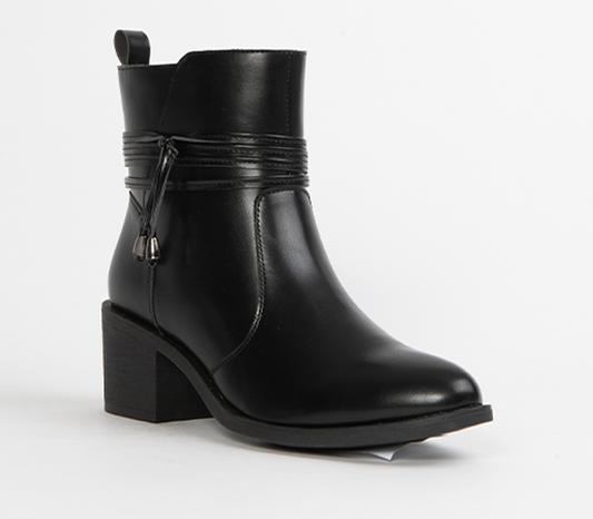 Block Heeled Ankle Boot