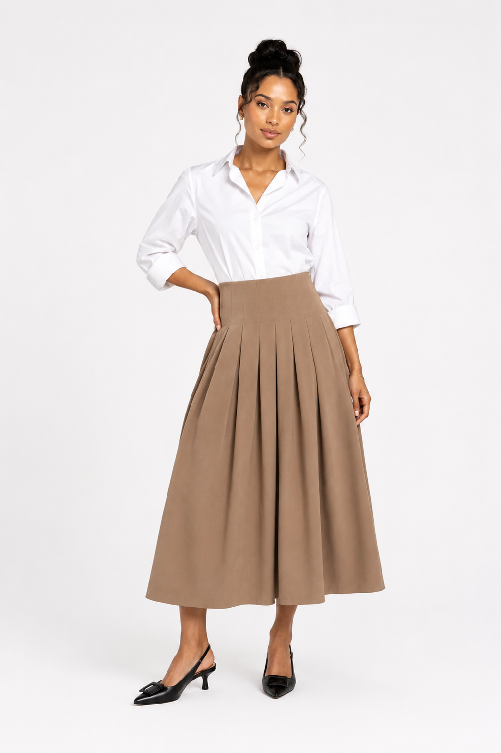 A-line Midi Skirt