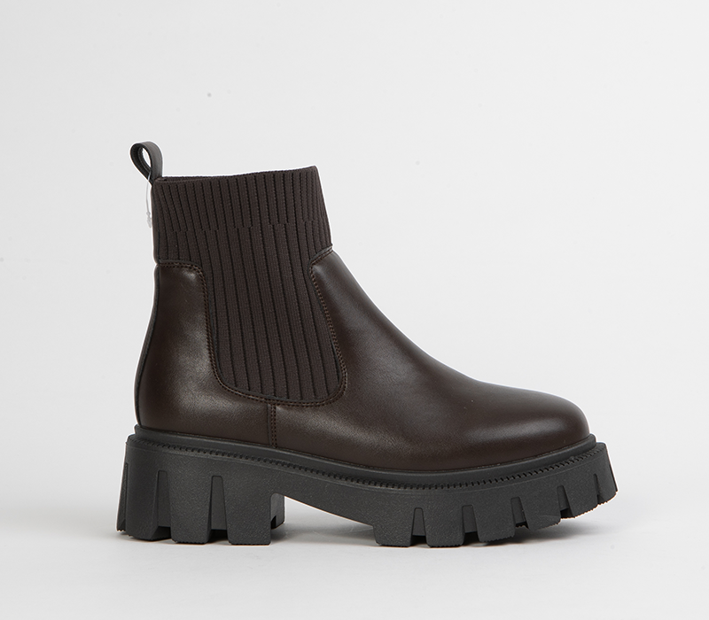 Black Chunky ankle boot for Women