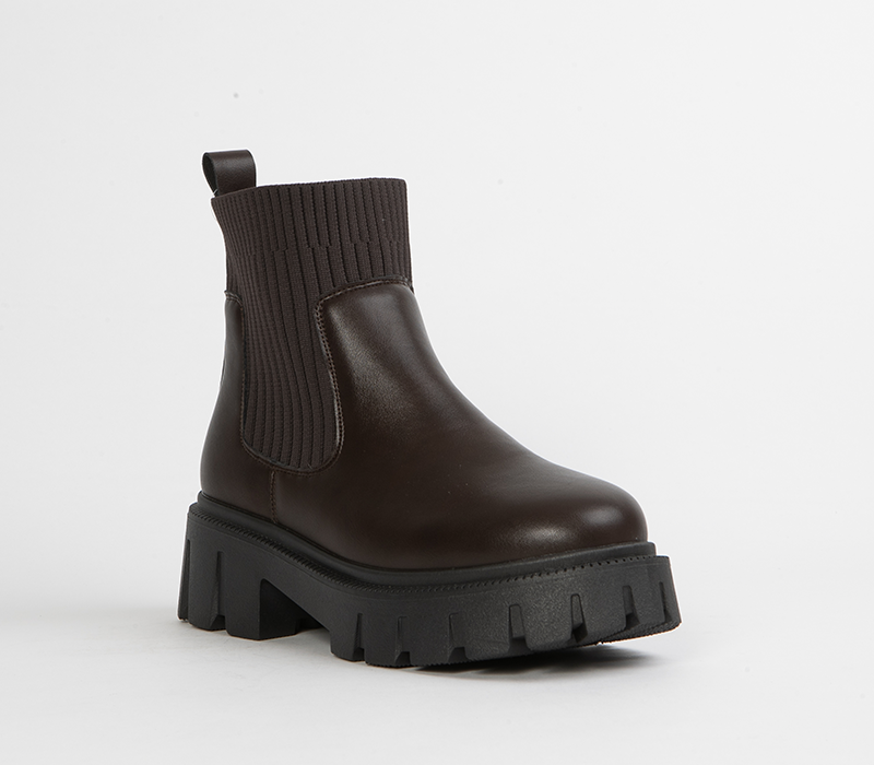 Black Chunky ankle boot for Women
